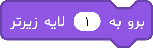 بلوک "برو به ... لایه زیرتر"