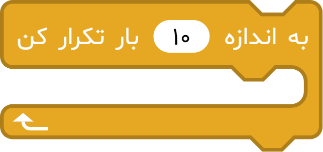 بلوک به اندازه ... بار تکرار کن مشابه اسکرچ