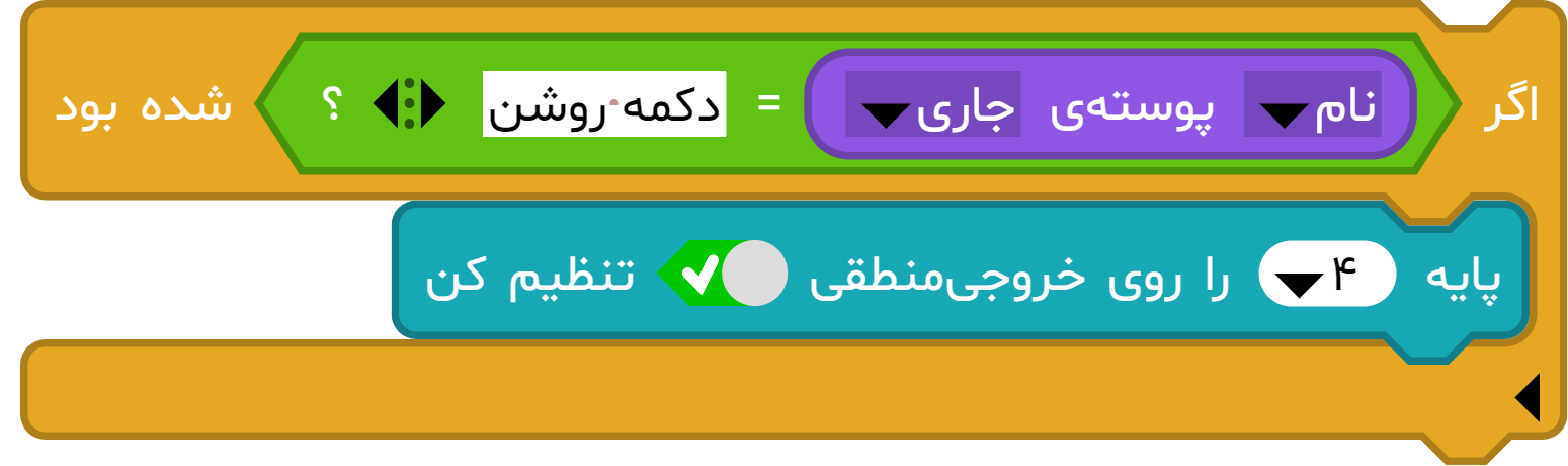 مثال بلوک «... پوسته ...»
